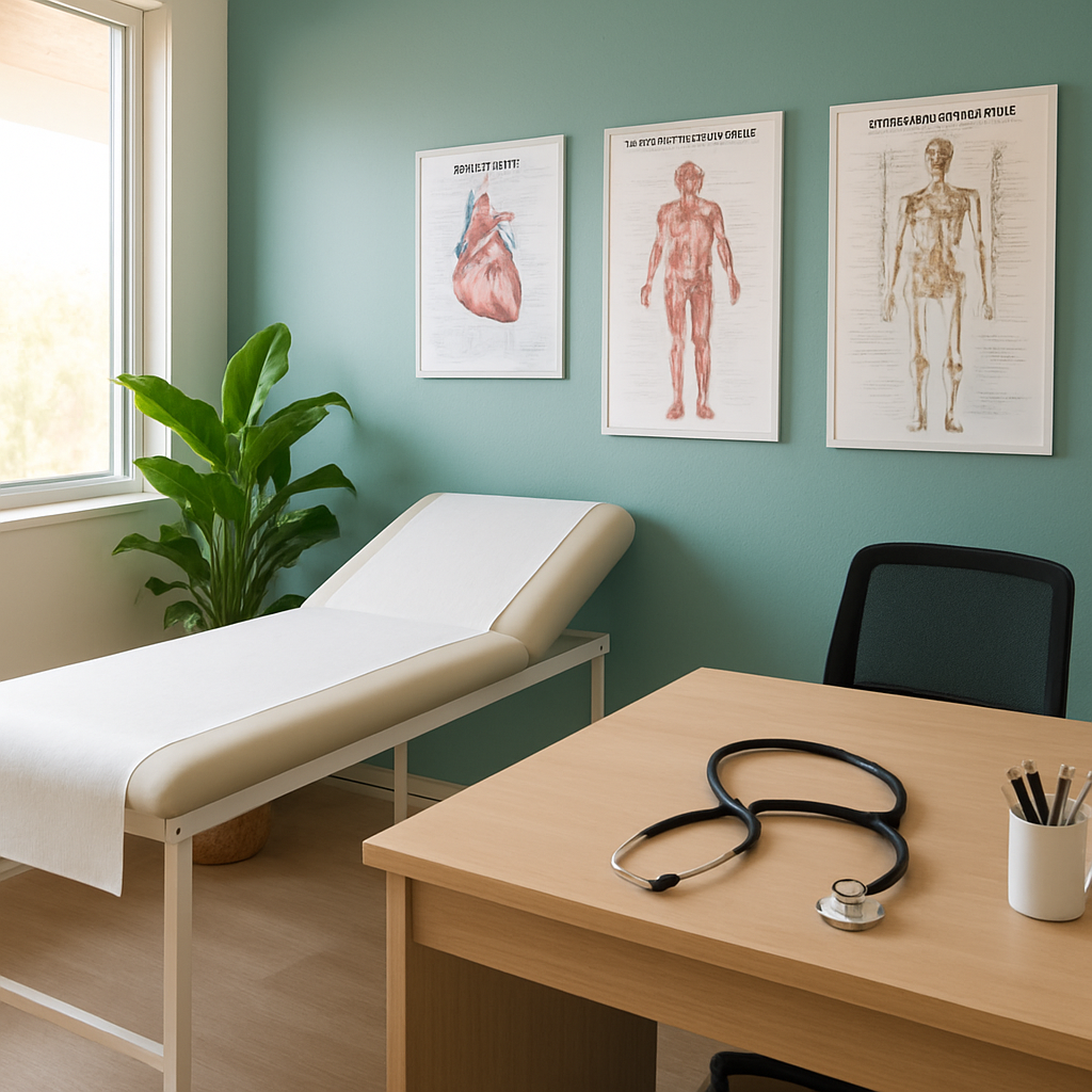 Modern medical consultation room at Skin Cancer Treatment clinic
