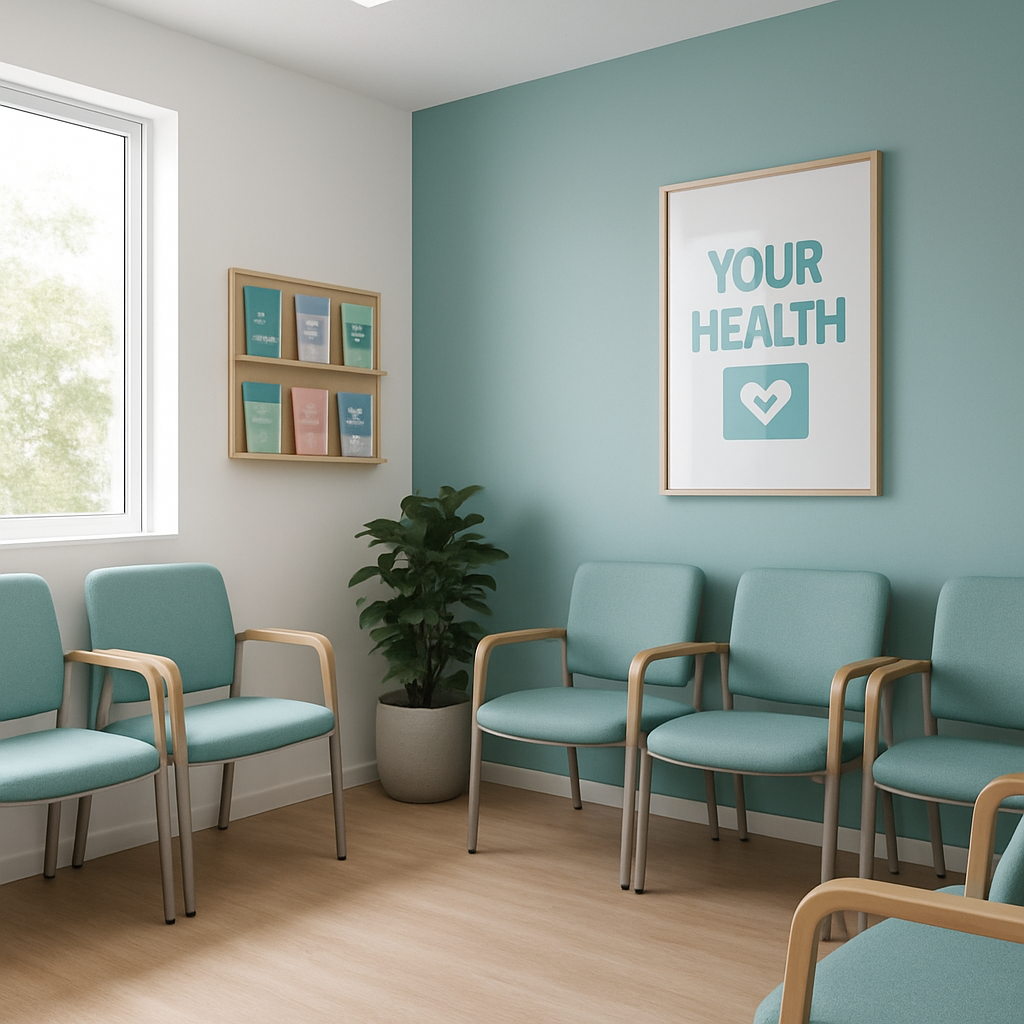Welcoming clinic waiting room