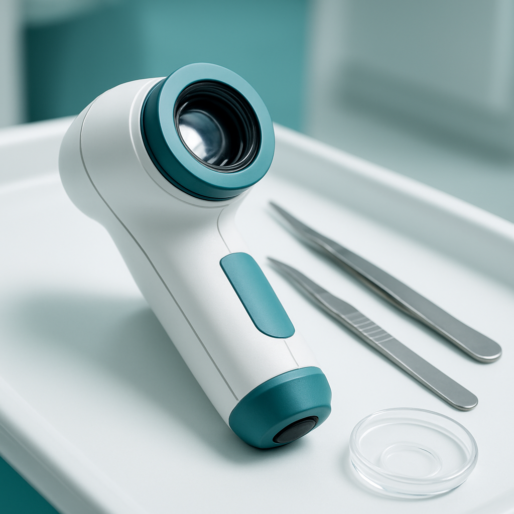 Dermoscopy device and skin examination tools